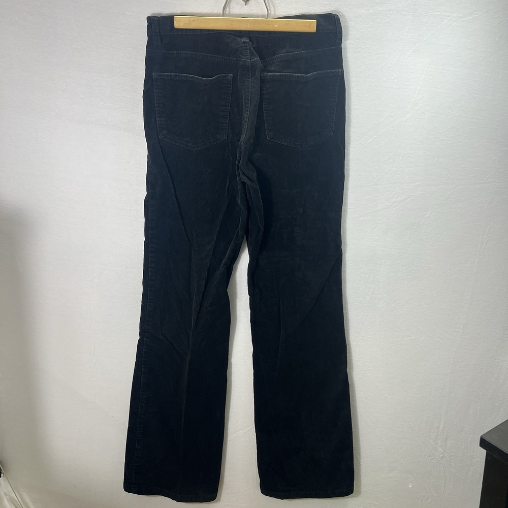 Vintage Polo Jeans Co Corduroy Pants Black Straight Y2K Womens 6 - Picture 3 of 8